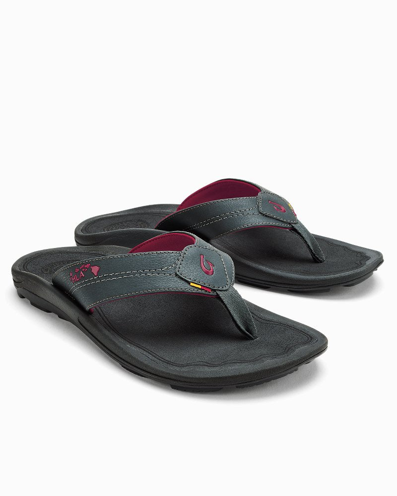 Men's OluKai Kīpī Sandals - Dark Shadow