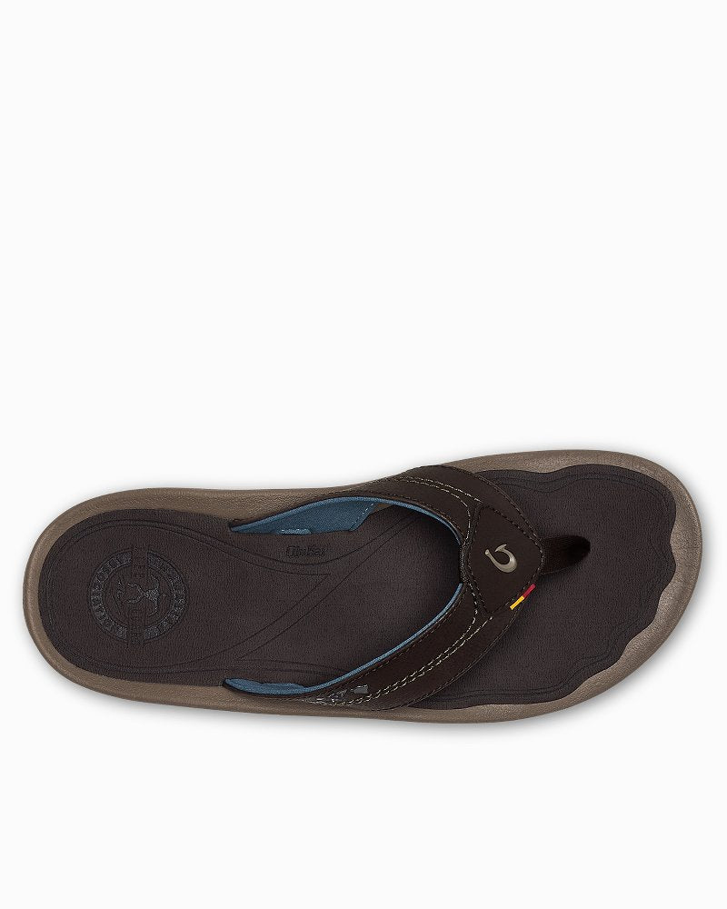 Men's OluKai Kīpī Sandals - Espresso