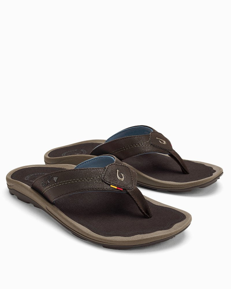 Men's OluKai Kīpī Sandals - Espresso