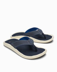 Men's OluKai Ulele Sandals - Trench Blue/Trench Blue