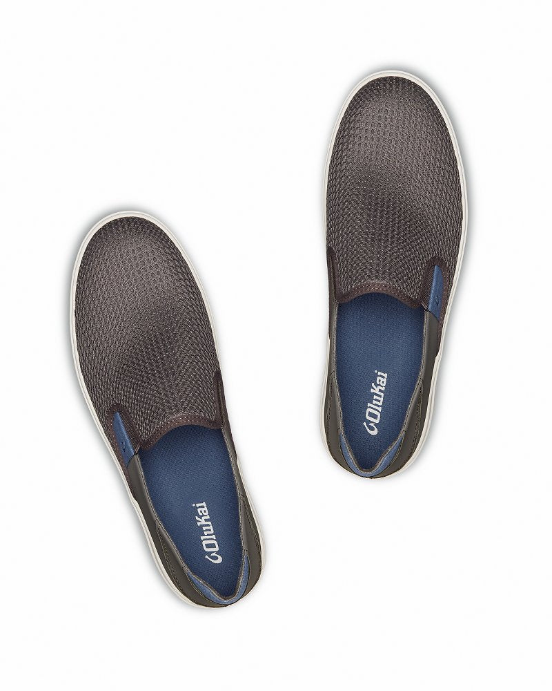 Men's OluKai Lae'ahi Slip-On Shoes - Pavement