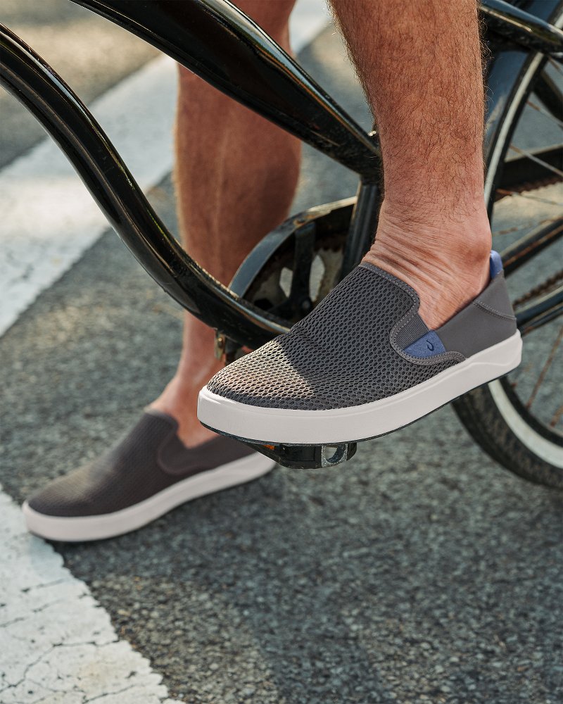 Men's OluKai Lae'ahi Slip-On Shoes - Pavement