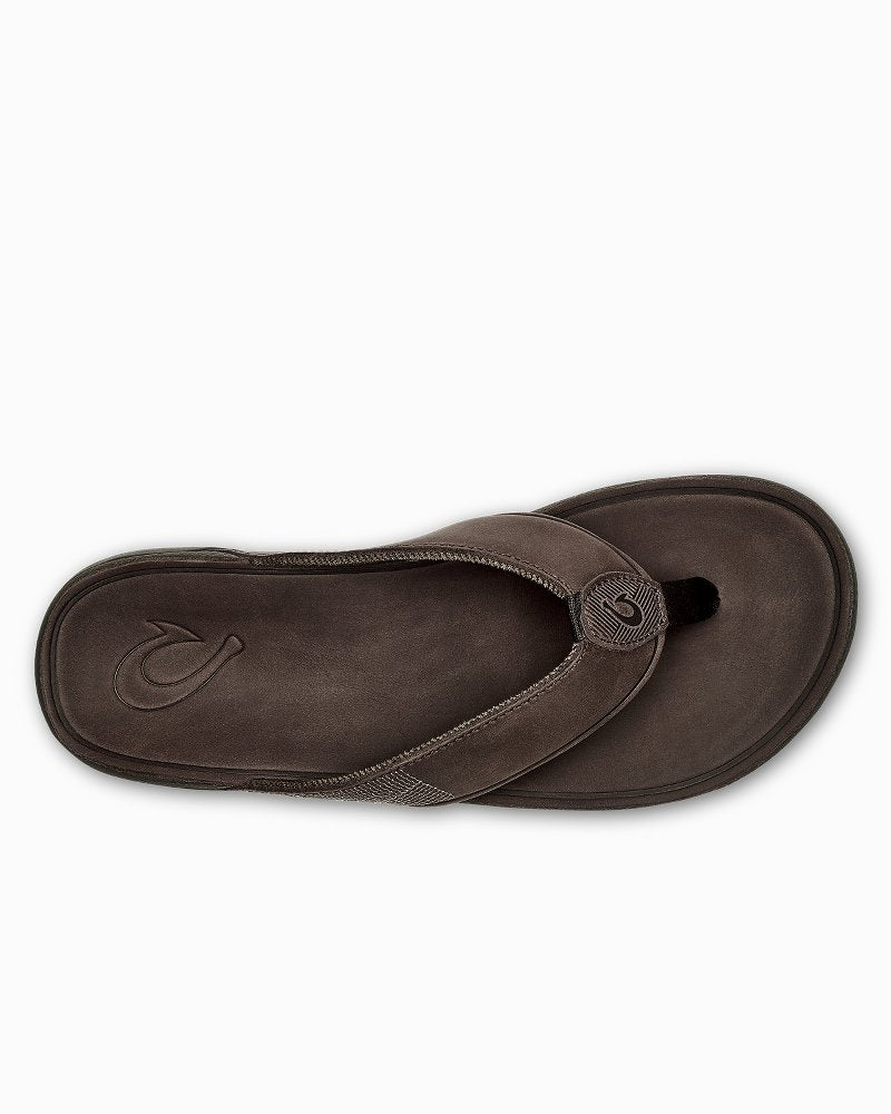 Men's OluKai Tuahine Sandals - Dark Wood