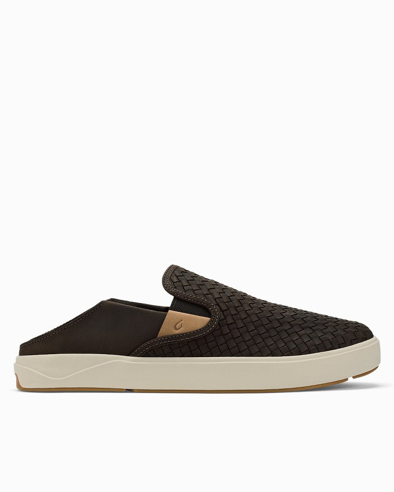 Men's OluKai Lae'ahi Lauhala Slip-On Shoes - Dark Java