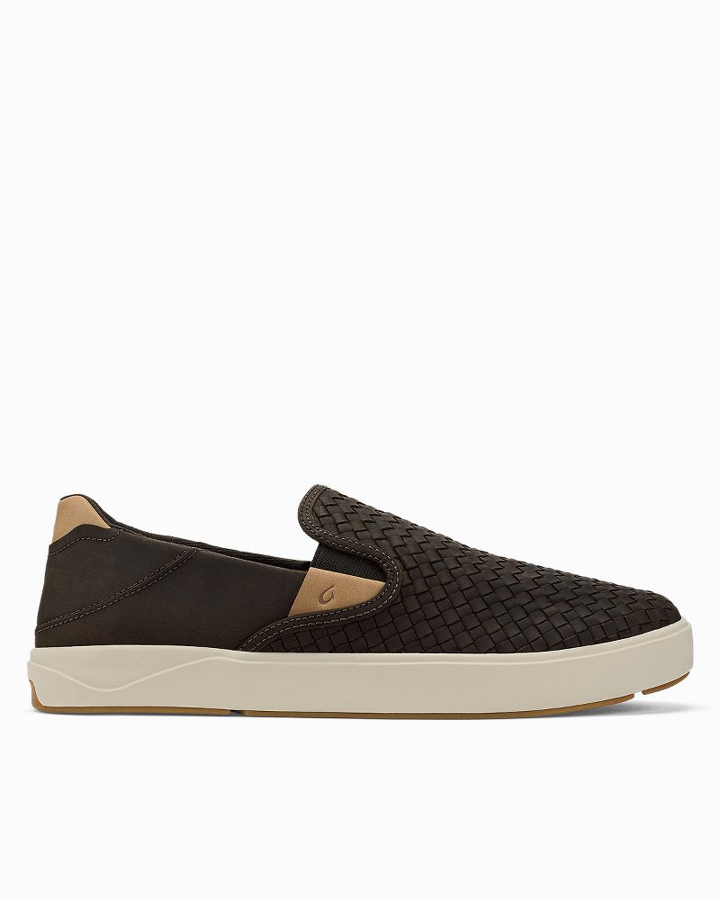 Men's OluKai Lae'ahi Lauhala Slip-On Shoes - Dark Java