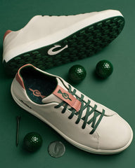Men's OluKai Azalea Aloha Wai'alae Golf Shoes - White Sand