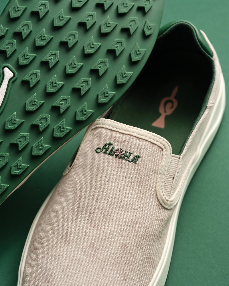 Men's OluKai Azalea Aloha Wai'alae Golf Slip-On Shoes - Tapa