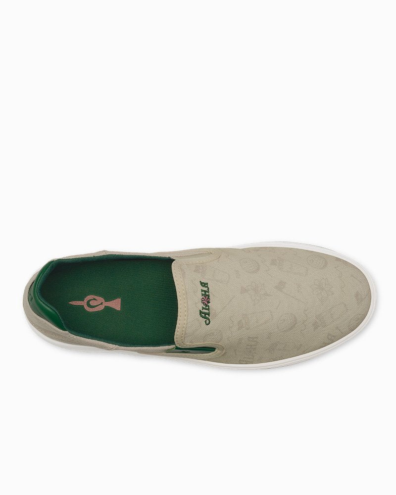 Men's OluKai Azalea Aloha Wai'alae Golf Slip-On Shoes - Tapa