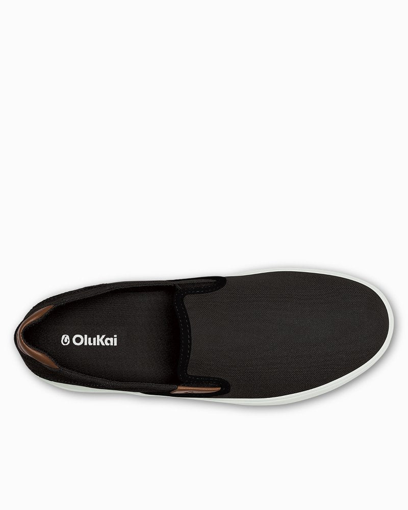 Men's OluKai Wai'alae Slip-On Golf Shoes - Lava Rock