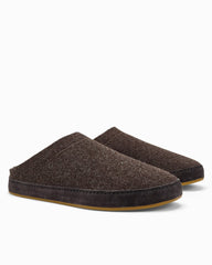 Men's OluKai Hāmani Hulu Wool Mule Slippers - Dark Java