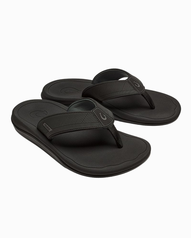 Men's OluKai 'Ahi Kai Sandals - Black