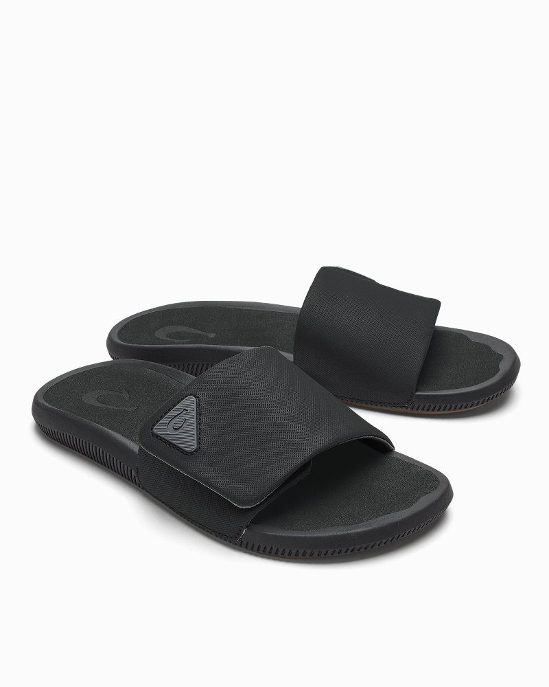 Men's OluKai Ulele Slides - Lava Rock