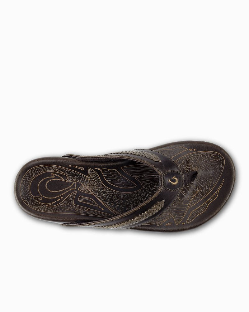 Men's OluKai Mea Ola Mano Sandals - Dark Java