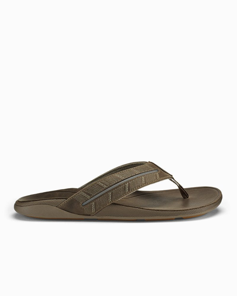 Men's OluKai Tuahine Palm Sandals - Mustang
