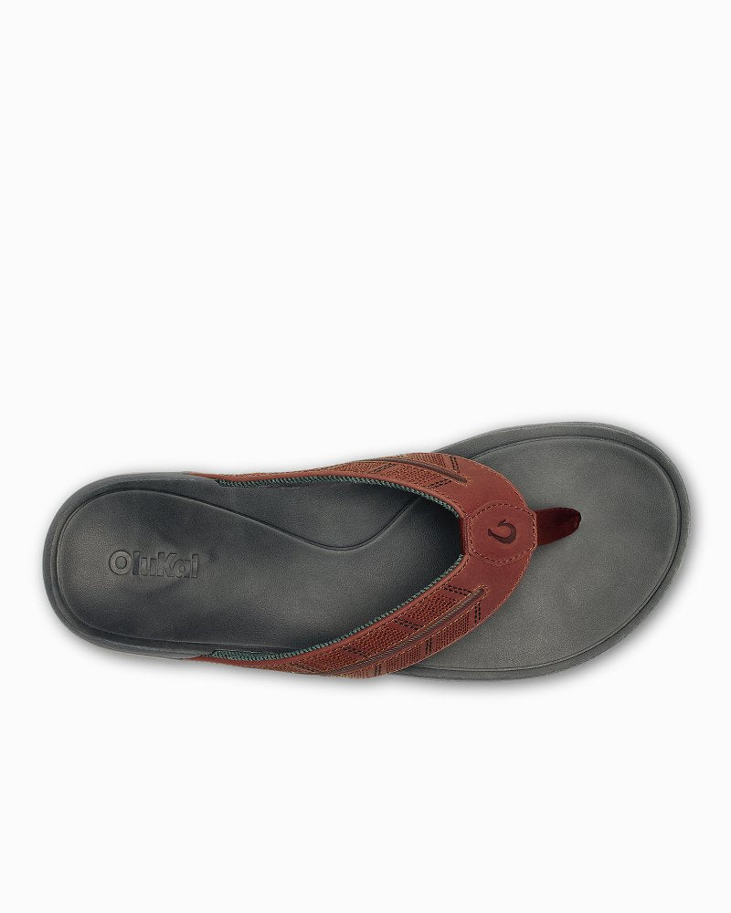 Men's OluKai Tuahine Palm Sandals - Canoe