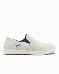 Men's OluKai Moku Slip-On Shoes - White Sand