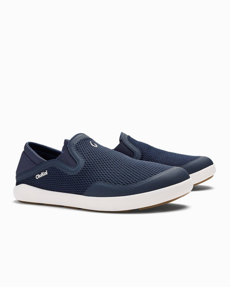 Men's OluKai Moku Slip-On Shoes - Trench Blue