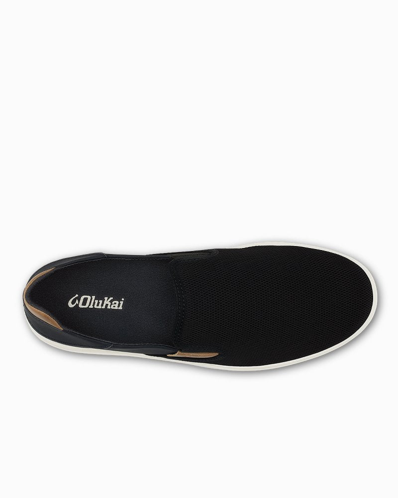 Men's OluKai Lae'ahi Nui Slip-On Shoes - Black