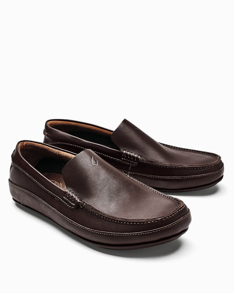 Tommy Bahama Exclusive Men's OluKai Niolo Driver Slip-On Shoes - Dark Wood