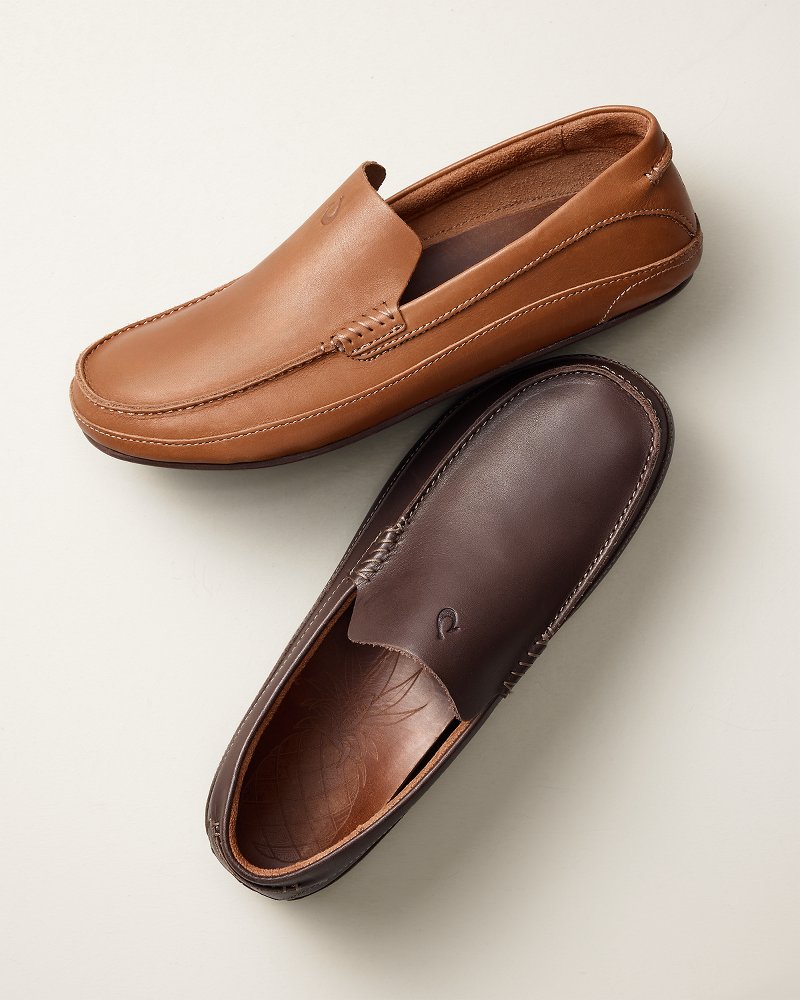 Tommy Bahama Exclusive Men's OluKai Niolo Driver Slip-On Shoes - Dark Wood