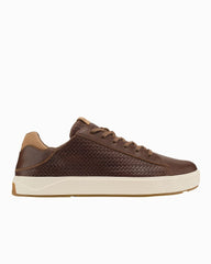 Men's OluKai Lae‘ahi Lī Lauhala Lace-Up Shoes - Toffee