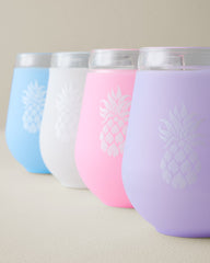 Silicone-Wrapped 16-oz. Stemless Wine Glasses - Set of 4 - Assorted