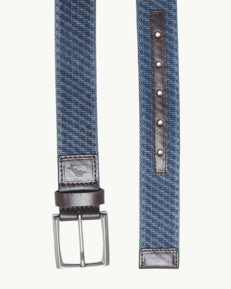 Canvas Webbed Belt - Navy