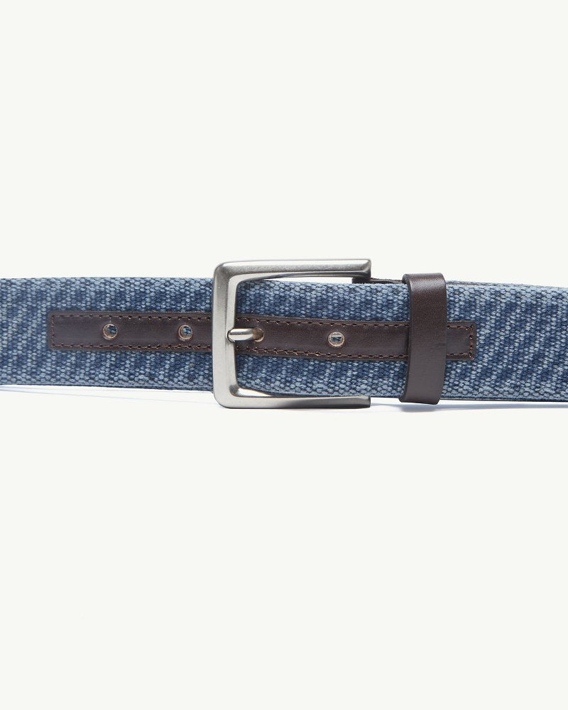 Canvas Webbed Belt - Navy