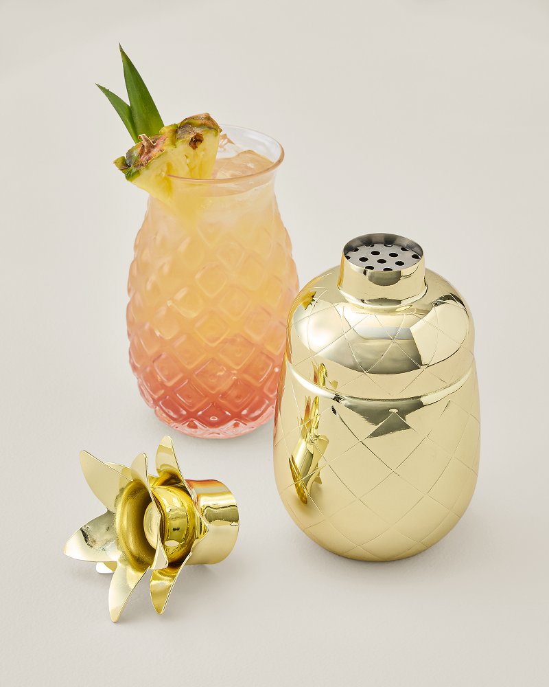 Viski Pacific Pineapple Cocktail Shaker - Gold