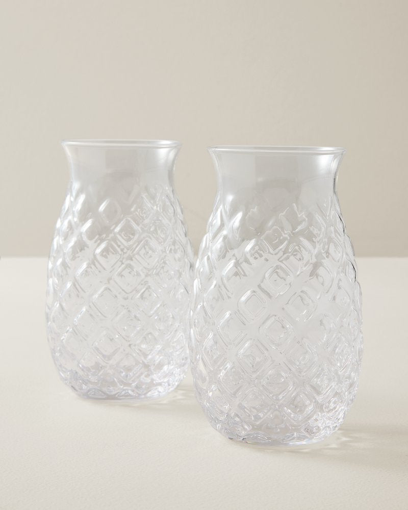 Viski Pacific Pineapple 18-oz. Glasses - Set of 2 - Clear