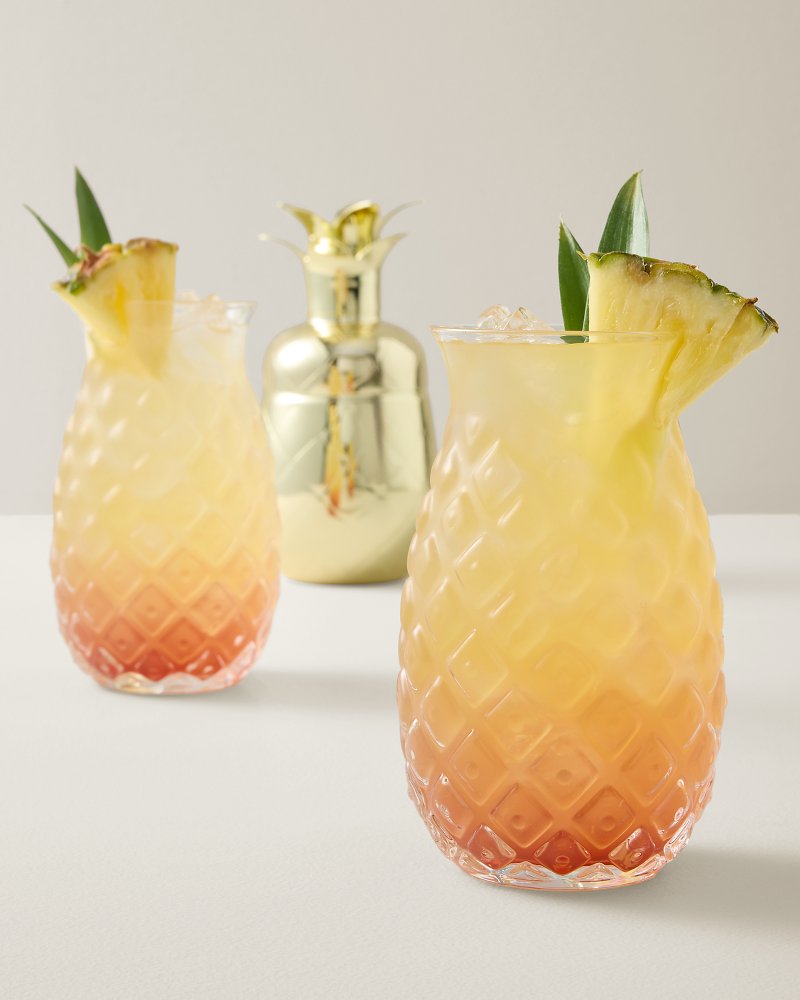 Viski Pacific Pineapple 18-oz. Glasses - Set of 2 - Clear