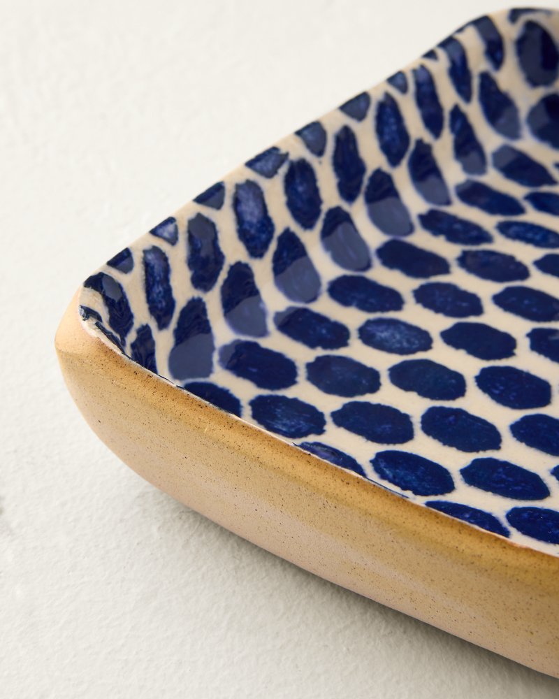 Terrafirma 6-Inch Dot Tray - Cobalt