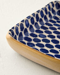 Terrafirma 6-Inch Dot Tray - Cobalt