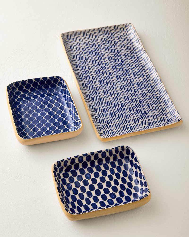 Terrafirma 6-Inch Dot Tray - Cobalt