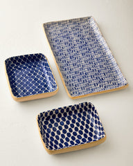 Terrafirma 6-Inch Dot Tray - Cobalt