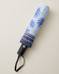 Palm Print Folding Golf Umbrella - Multicolor