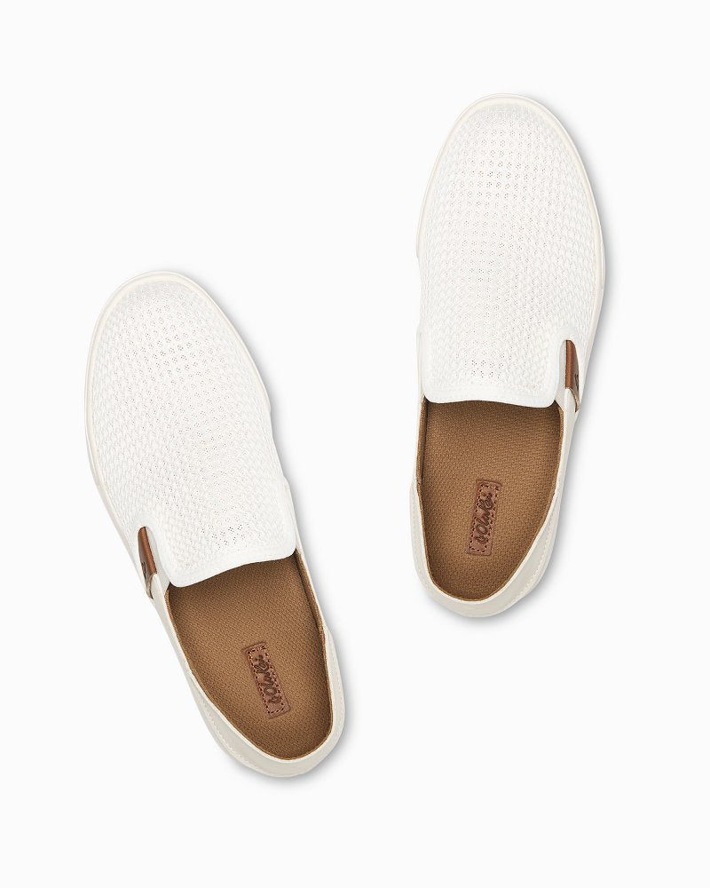 Women's OluKai Pehuea Slip-On Shoes - Bright White