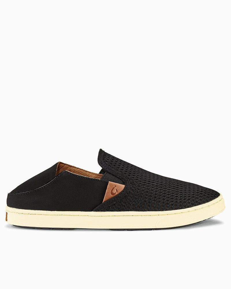 Women's OluKai Pehuea Slip-On Shoes - Black