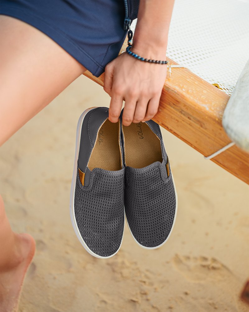 Women's OluKai Pehuea Slip-On Shoes - Pavement