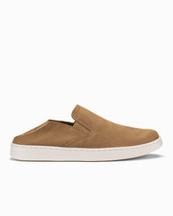 Women's OluKai Pehuea Leather Slip-On Shoes - Sahara