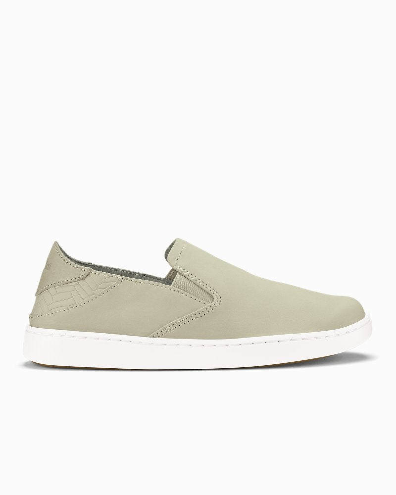 Women's OluKai Pehuea Leather Slip-On Shoes - Tapa