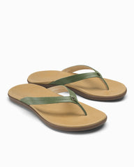 Women's OluKai Honu Sandals - Green Olive