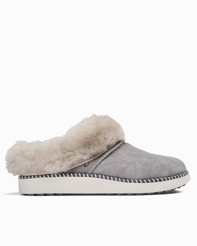 Women's OluKai Ku'i Slippers - Fog Grey