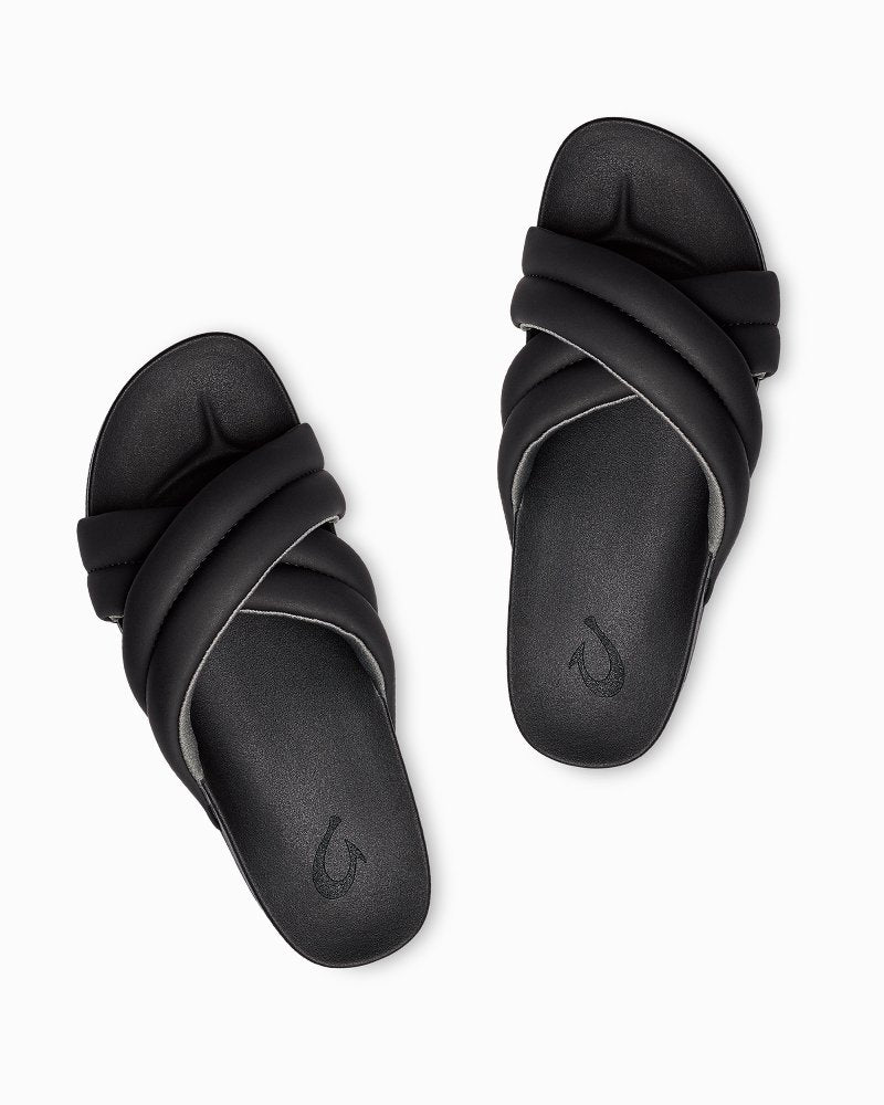 Women's OluKai Hila Sandals - Black