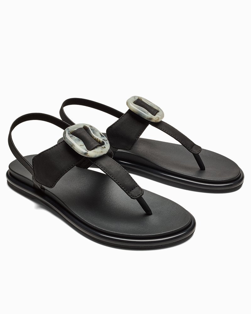 Women's OluKai La'I T-Bar Sandals - Lava Rock