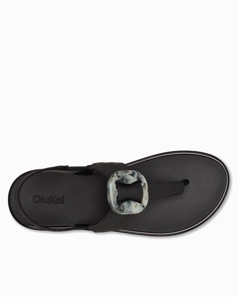 Women's OluKai La'I T-Bar Sandals - Lava Rock
