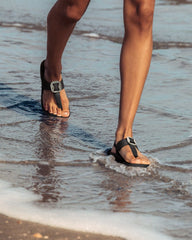 Women's OluKai La'I T-Bar Sandals - Lava Rock