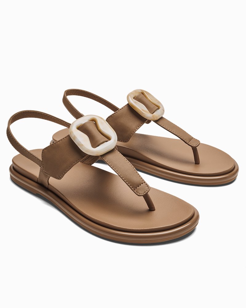 Women's OluKai La'I T-Bar Sandals - Tan