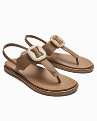 Women's OluKai La'I T-Bar Sandals - Tan
