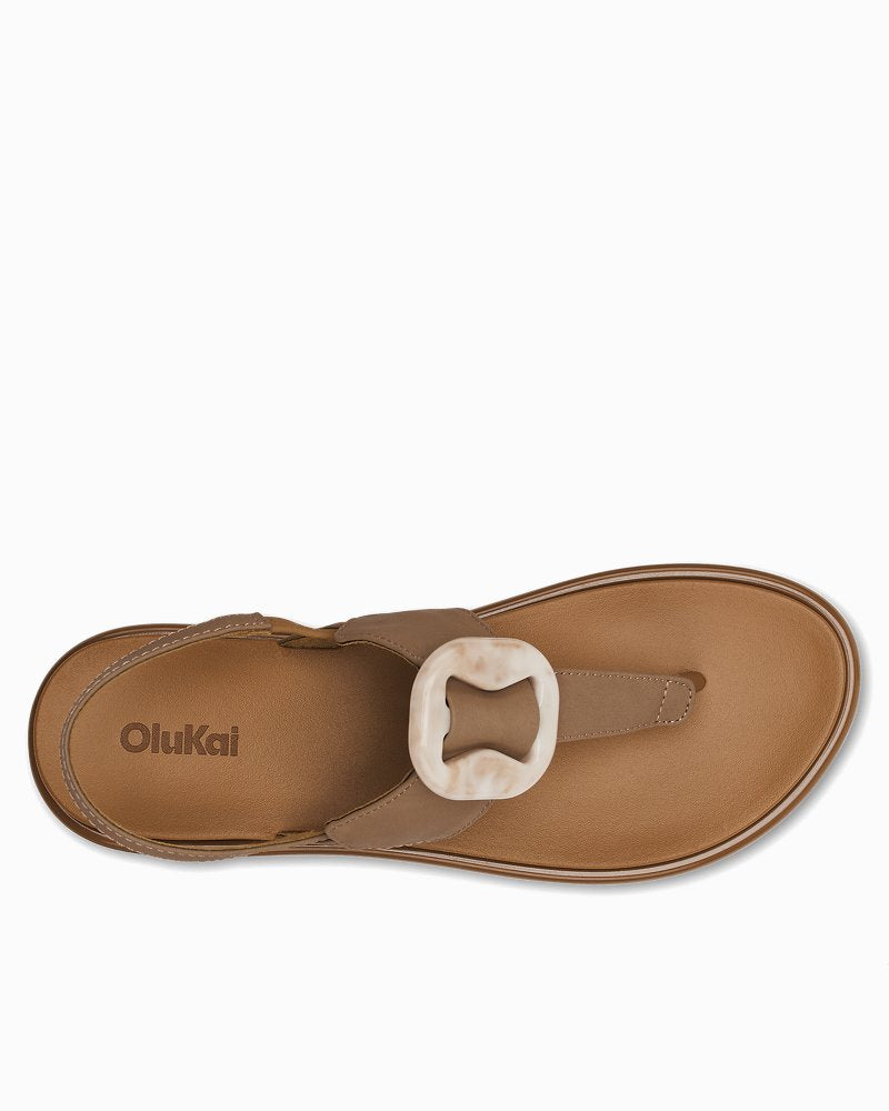Women's OluKai La'I T-Bar Sandals - Tan